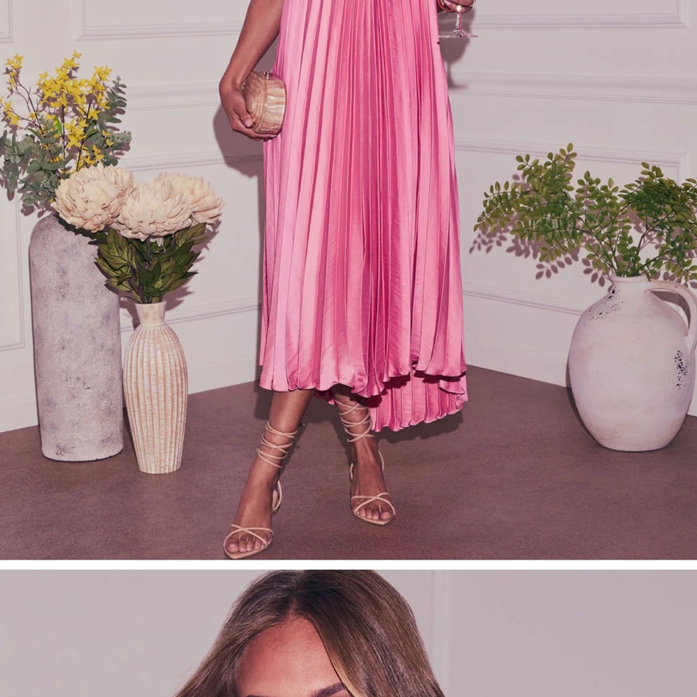 Vici Pink Midi Dress
